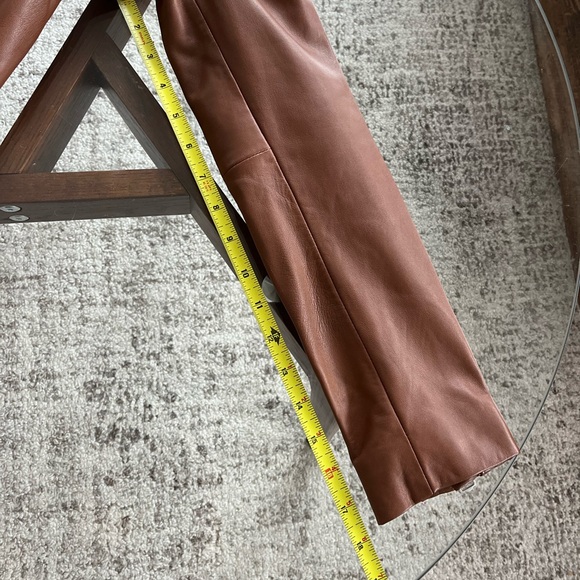 Rare Wilfred Free The iconic Lennon Brown new Moto Biker Leather Jacket Sz S - Picture 17 of 17